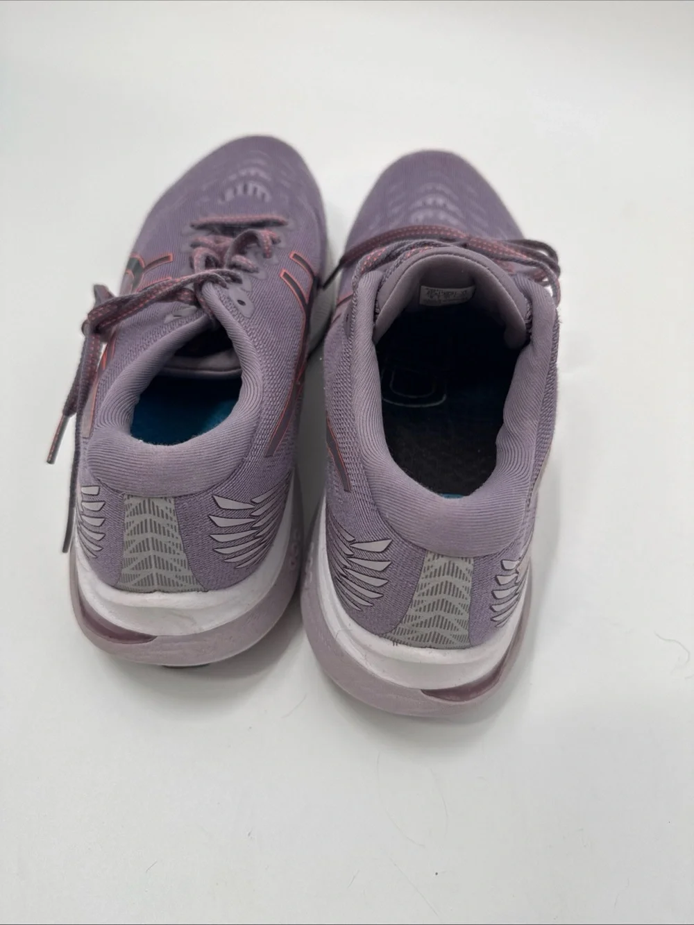 ASICS Lavender Athletic Running Shoes with Pink Accents